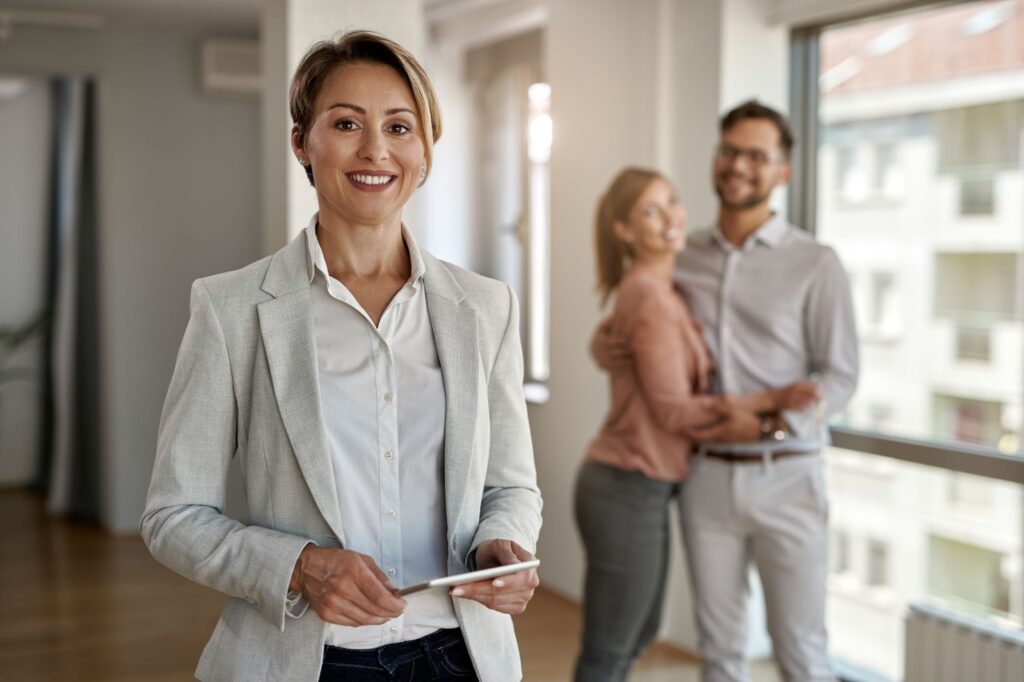 Real estate agent sold the apartment to a couple