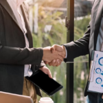 Two men shaking hands