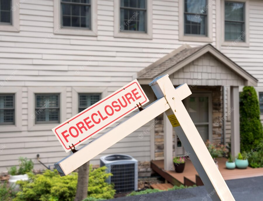 Foreclosure sign mockup